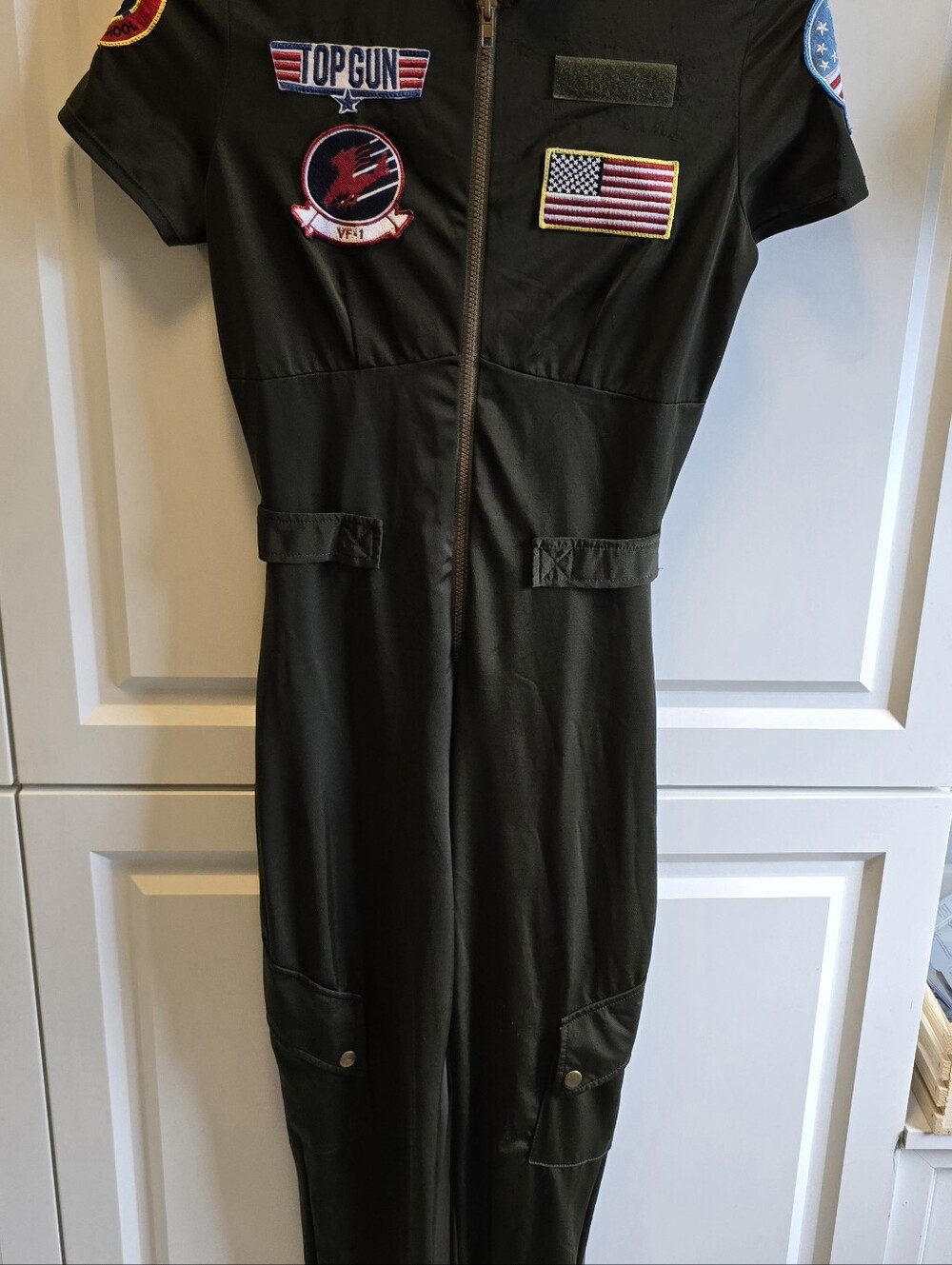 Leg Avenue Women's Top Gun Flight Suit Costume Size Medium